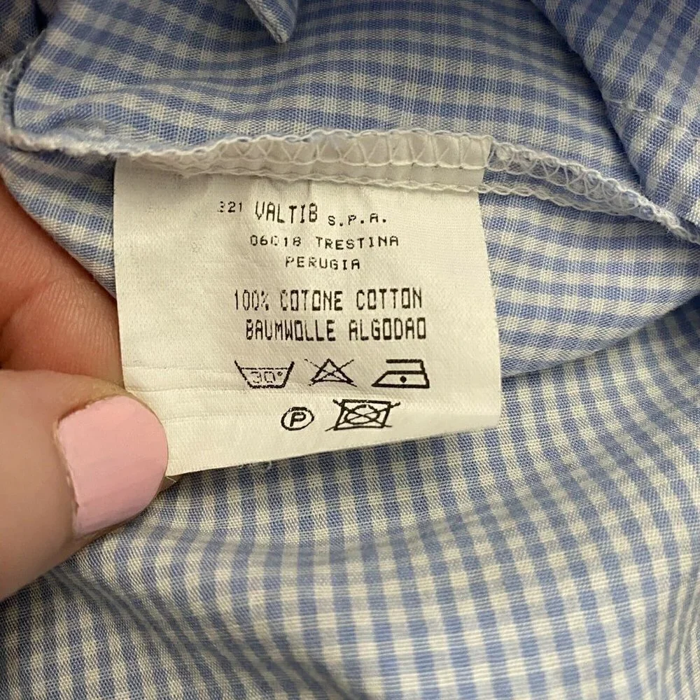 Gianfranco Ferre Boys Button Up Shirt Check Size 4